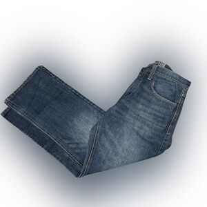 Men's OP Slim Straight Blue Denim Jeans 34x30